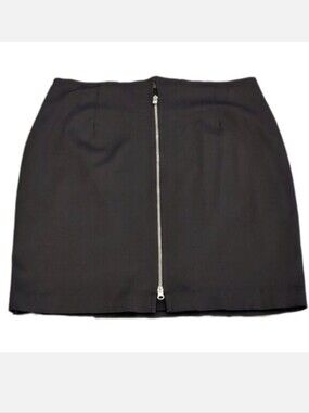 NEW Velika Designs Zip Front Pencil Skirt Plus Size 18 Black Made In Canada